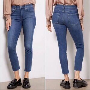 AGOLDE Sophie skinny jeans cropped raw hem